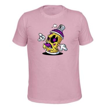Imagem de Camiseta Plus Size T-Shirt Malha 30.1 Estampada Spray Bravo, Rosa, G5