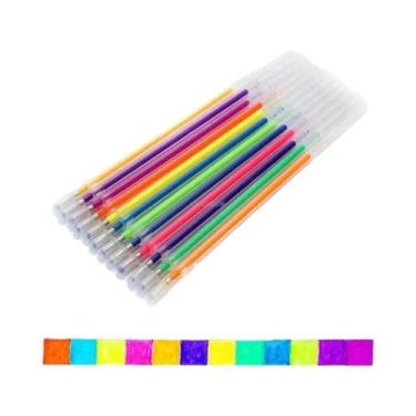 Imagem de Refil De Caneta Gel Metálica Brilhante Pastel Fluorescente Neon 100/12