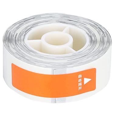 Imagem de Etiqueta adesiva transparente à prova d'água impressão térmica autoadesiva para máquina de papel gesso para roupas joias cozinhas escritórios material PVC 14x25mm 240 folhas