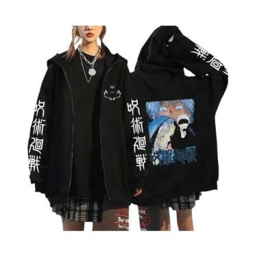 Imagem de Moletom Unissex Com Capuz E Zíper Estampado De Ryomen Sukuna De Jujuts