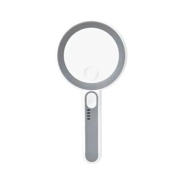 Imagem de Lupa LED Recarregável 12X, Lupa De Mão Com 3 Modos Para Leitura, Joalh