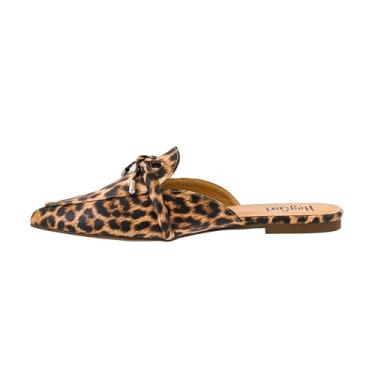 Imagem de Corkys Footwear Mule feminino Hey Girl Tip incluído – com bico fino, laço delicado com detalhes de metal e uma palmilha levemente acolchoada para conforto o dia todo, Leopardo, 37