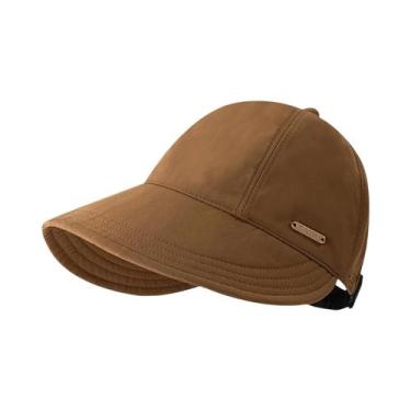 Imagem de Chapéu De Pescador Feminino Ajustável Com Aba Larga Para O Verão, Prot