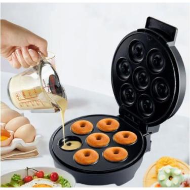Imagem de Máquina De Sobremesa Mini Donuts Machine Portátil Para Lanche De Café 