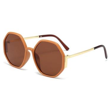 Imagem de Óculos de Sol UV400 - Armação Grande em Metal com Lentes Degradê para Homens e Mulheres, Ideais para Esportes ao Ar Livre, Corrida e Ciclismo, Rosa