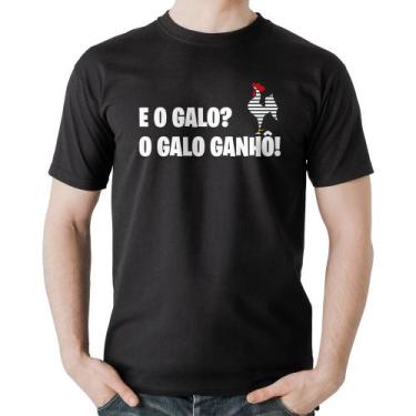 Imagem de Camiseta Algodão E o galo O galo ganhô! - Foca na Moda, Preto, GGG