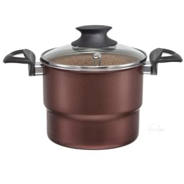 Imagem de Antiaderente Teflon 6 Camadas Dolce Tampa de Vidro - Para Arroz, Legumes e Pratos Saudáveis