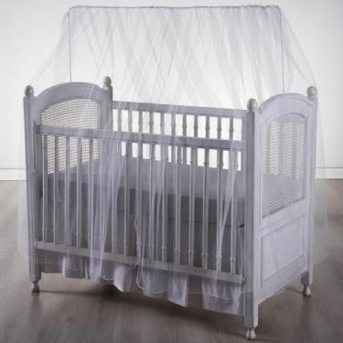 Imagem de Mosquiteiro de Tule para Berço Nacional e Americano – Rede Protetora Anti-Mosquito, Leve e Durável para Bebê