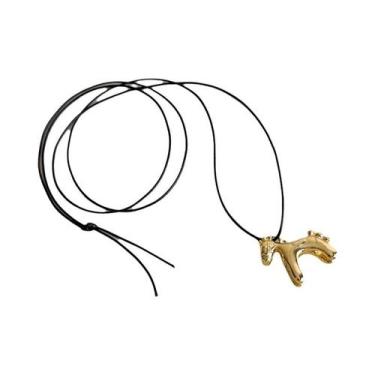 Imagem de Colar Pingente De Pônei 3D Colorido, Estilo Cloisonné Esmaltado, Corre