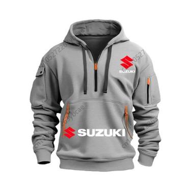 Imagem de Moletom Masculino Estiloso E Respirável Para Motociclismo Suzuki Outon