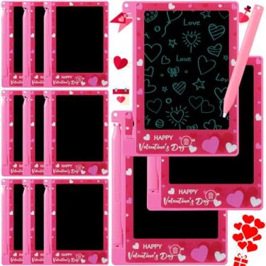 Imagem de Nezyo Pacote com 12 minitablets LCD para o dia dos namorados, 12 polegadas, para desenho colorido, lembrancinhas de festa dos namorados, artigos para sala de aula, ferramentas educativas de