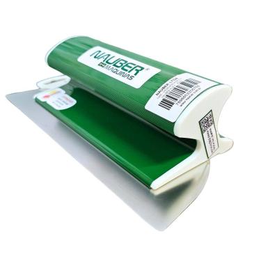 Imagem de Desempenadeiras Nauber Flex 25cm com lâminas flexíveis de aço Inox e Cabo na Cor Verde