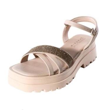 Imagem de Sandália Feminina Tratorada com Brilho Ramarim 2238504-Feminino