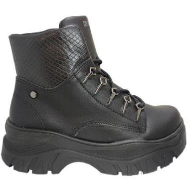 Imagem de Bota Coturno Feminino Casual  Solado Flat Tratorado Ramarim 2386131-Feminino