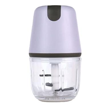 Imagem de Trituradores de gelo elétricos de aço inoxidável, máquina de fazer cone de neve, máquina de barbear com carregamento USB, triturador de gelo raspado para cozinha, casa, bancada