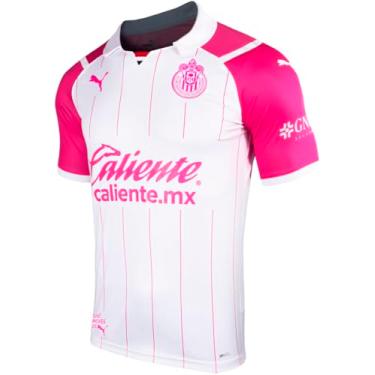 Imagem de PUMA Camiseta masculina Chivas Promo de conscientização do câncer de mama 21-22 (2GG)