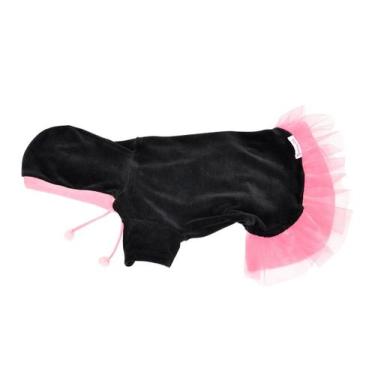 Imagem de Vestido Charme para Cachorro e Gato Pet - Bichinho Chic, Preto, 7