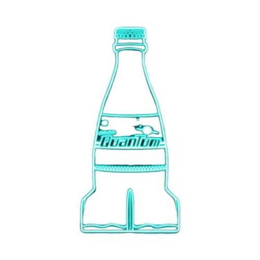 Imagem de Pintura Em Tela Com Luz Neon De Garrafa De Nuka Cola, Arte De Parede P