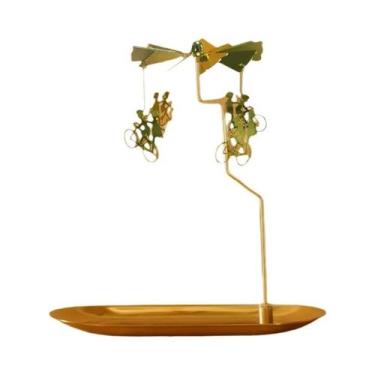 Imagem de Suporte Rotativo Romântico Para Velas, Luminária De Balanço Com Vela A