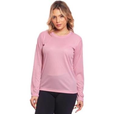 Imagem de Camisa Feminina Camiseta Térmica Proteção Solar Uv .-Feminino