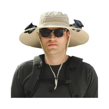 Imagem de Chapéu De Proteção Solar Masculino Com Aba Larga UPF50+ Ajustável Com 