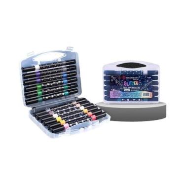 Imagem de Conjunto De Marcadores Acrílicos Com Glitter De Ponta Dupla 24/48/96 C