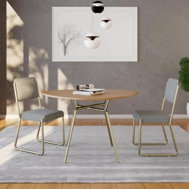 Imagem de Mesa De Jantar Orgânica Soho 120cm Ciliegio - Est.champ