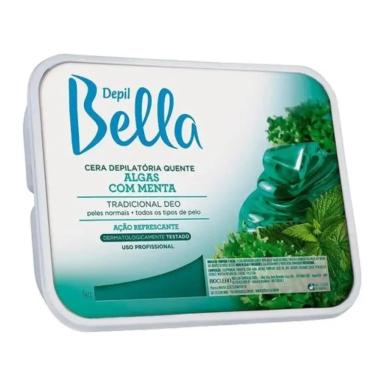 Imagem de Cera Quente em Barra Depil Bella Algas com Menta Depil Bella 1kg