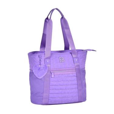 Imagem de Bolsa De Academia Totebag Rebecca Bonbon Lilás Chaveiro Coração Lançam