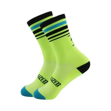 Imagem de Meias Esportivas Profissionais Masculinas De Alta Qualidade E Respiráv