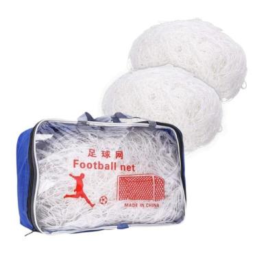 Imagem de Rede Futebol Campo Kit 2 Redes 11 Jogadores Ginasio Escola Sitio Clube