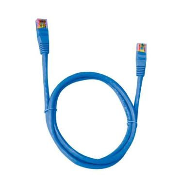 Imagem de Cabo de Rede Patch Cord CAT.5e Plus Cable,1.5m, Azul - PC-ETHU15BL