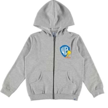 Imagem de Jaqueta Moletom Flanelada Unissex Pernalonga C/ Capuz Malwee Kids-Unissex