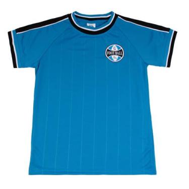 Imagem de Camiseta Infantil Lotus Grêmio Vintage Tricolor Azul, Azul, 12