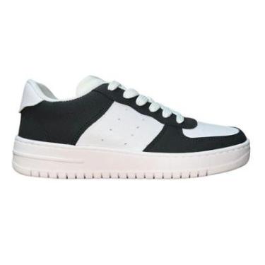 Imagem de Tênis Casual Masculino Actvitta 4929.101 Branco Preto-Masculino