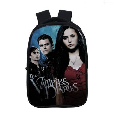 Imagem de Mochila escolar Vampires Diaries K para crianças - 30x16x37cm - yiweis