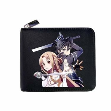 Imagem de Carteira Anime Characters Carteira fina dobrável em couro PU - Yiweisa