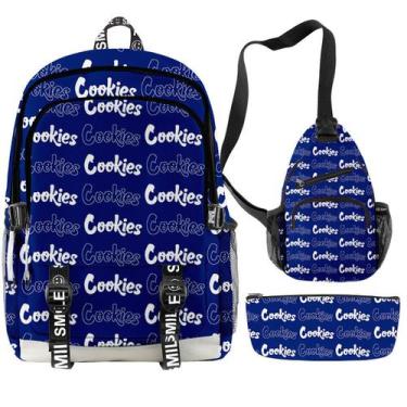 Imagem de Conjunto de mochilas Cookies School 3 peças para estudantes - yiweisai
