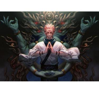 Imagem de Pôster de arte de parede Decorative Pain Jujutsus Kaisens Retro Anime 
