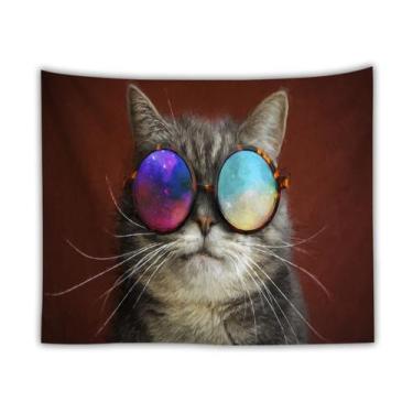 Imagem de Tapeçaria, pintura estética de parede para gatos de estimação, 150x150