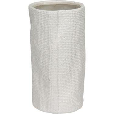 Imagem de VASO DECORATIVO ENFEITE CASA HOME&CO CERÂMICA 20x10x10cm MARFIM