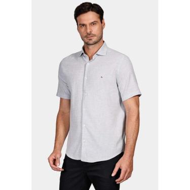 Imagem de Camisa Aramis Slim Linho Mescla Azul-Masculino