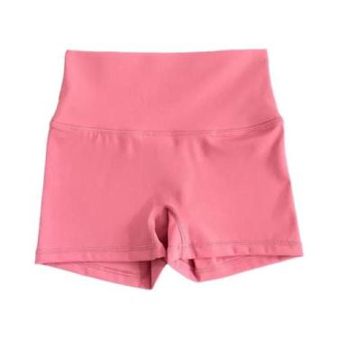 Imagem de Shorts De Yoga Femininos De Cintura Alta Com Secagem Rápida E Compress