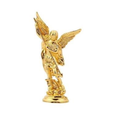 Imagem de Estátua Do Arcanjo São Miguel, Figurinha Cristã Guardiã, Decoração De 