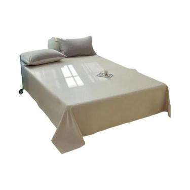 Imagem de Lençol 100% Algodão Para Colchões De Solteiro, Casal E King Size, Sem 