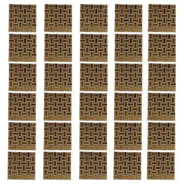 Imagem de Pastilha De Vidro Autocolante Kit 30 Parede Cozinha Banheiro Sala Decorativa Facil Aplicacao Moderna Reforma Requintado