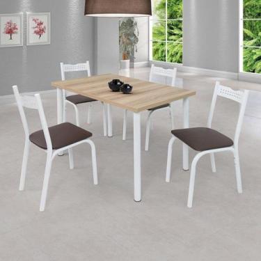 Imagem de Conjunto de Mesa Tampo Laminado com 4 Cadeiras Ana Pop - Ciplafe