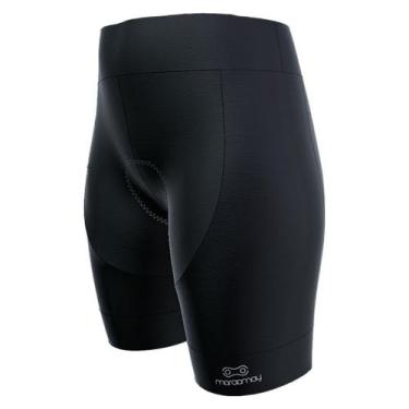 Imagem de Bermuda de Ciclismo Feminina Márcio May Ellegance - Gel, Preto, 3G