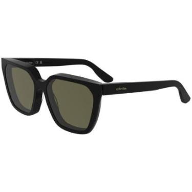 Imagem de Óculos de Sol Calvin Klein CK25500S 001 - Preto 57-Feminino