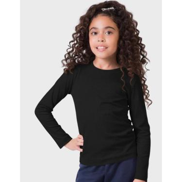 Imagem de Blusa Canelada Térmica Moda Branco Elegante Dia a Dia Frio Inverno - Feminino 12 a 18 anos-Feminino